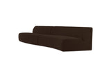 OA-1094-20 Naomi 2 Piece Wave Modular Sectional Dark Brown