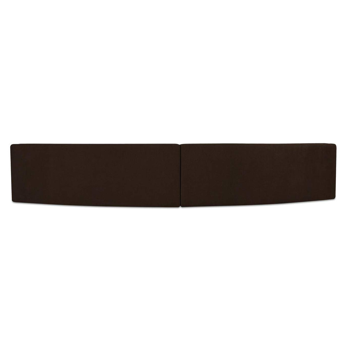 OA-1095-20 Naomi 2 Piece Concave Modular Sectional Dark Brown