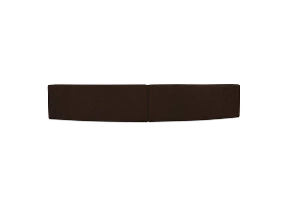 OA-1095-20 Naomi 2 Piece Concave Modular Sectional Dark Brown