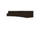 OA-1095-20 Naomi 2 Piece Concave Modular Sectional Dark Brown