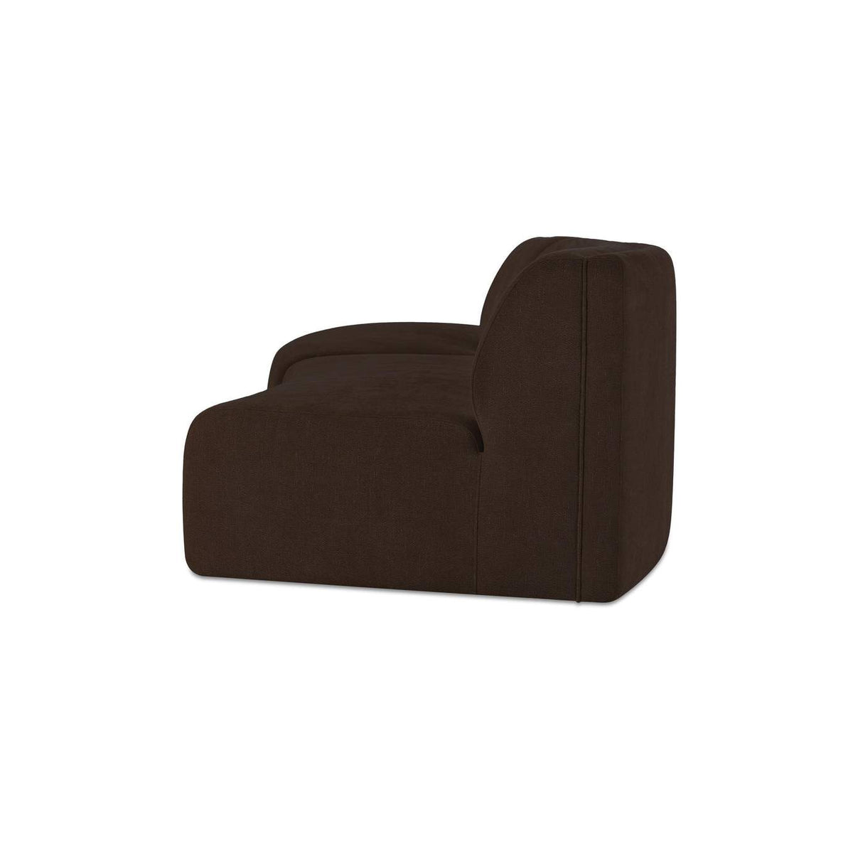 OA-1095-20 Naomi 2 Piece Concave Modular Sectional Dark Brown