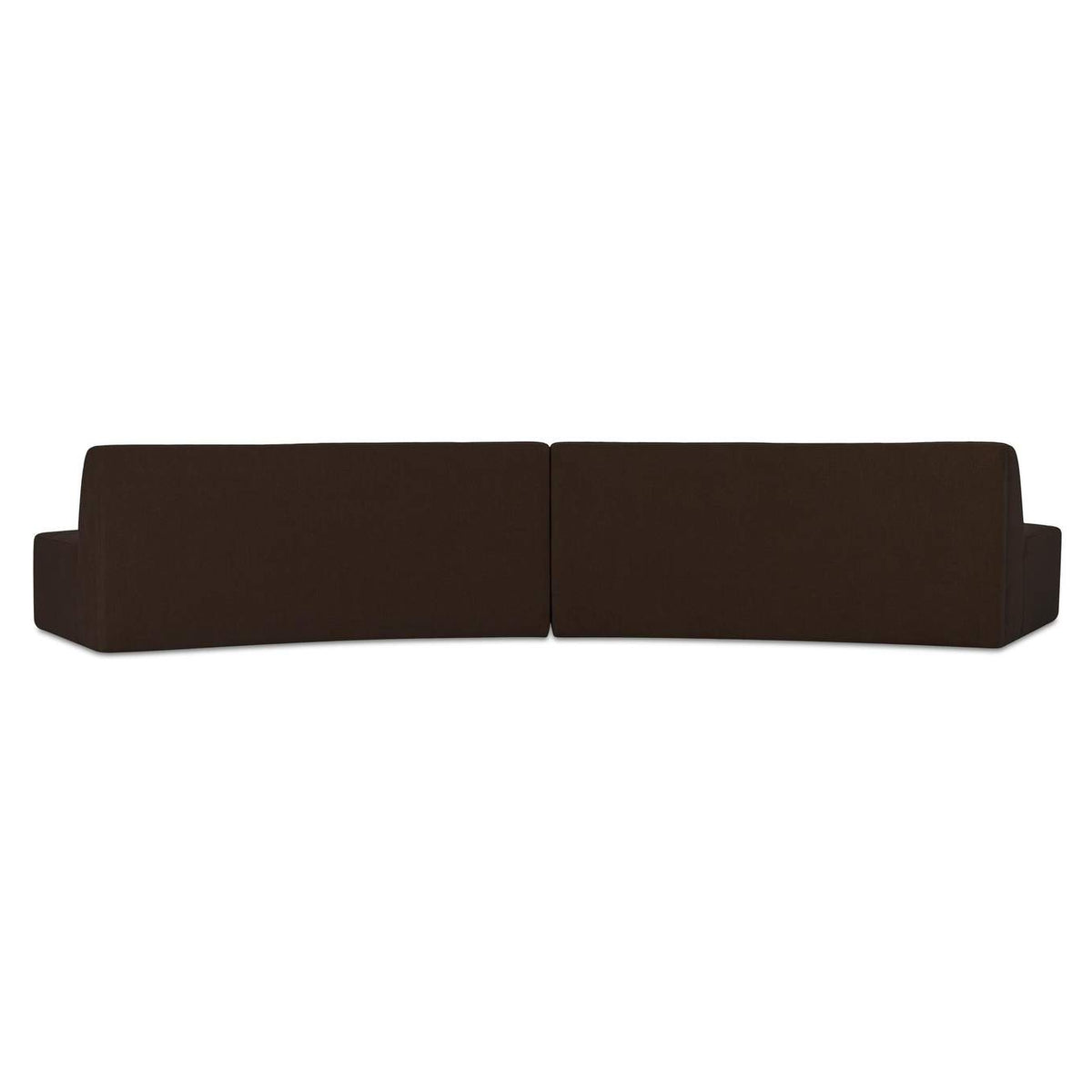 OA-1096-20 Naomi 2 Piece Convex Modular Sectional Dark Brown