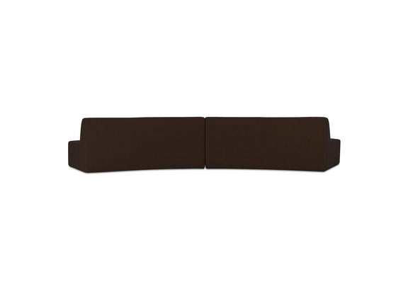 OA-1096-20 Naomi 2 Piece Convex Modular Sectional Dark Brown