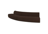 OA-1096-20 Naomi 2 Piece Convex Modular Sectional Dark Brown
