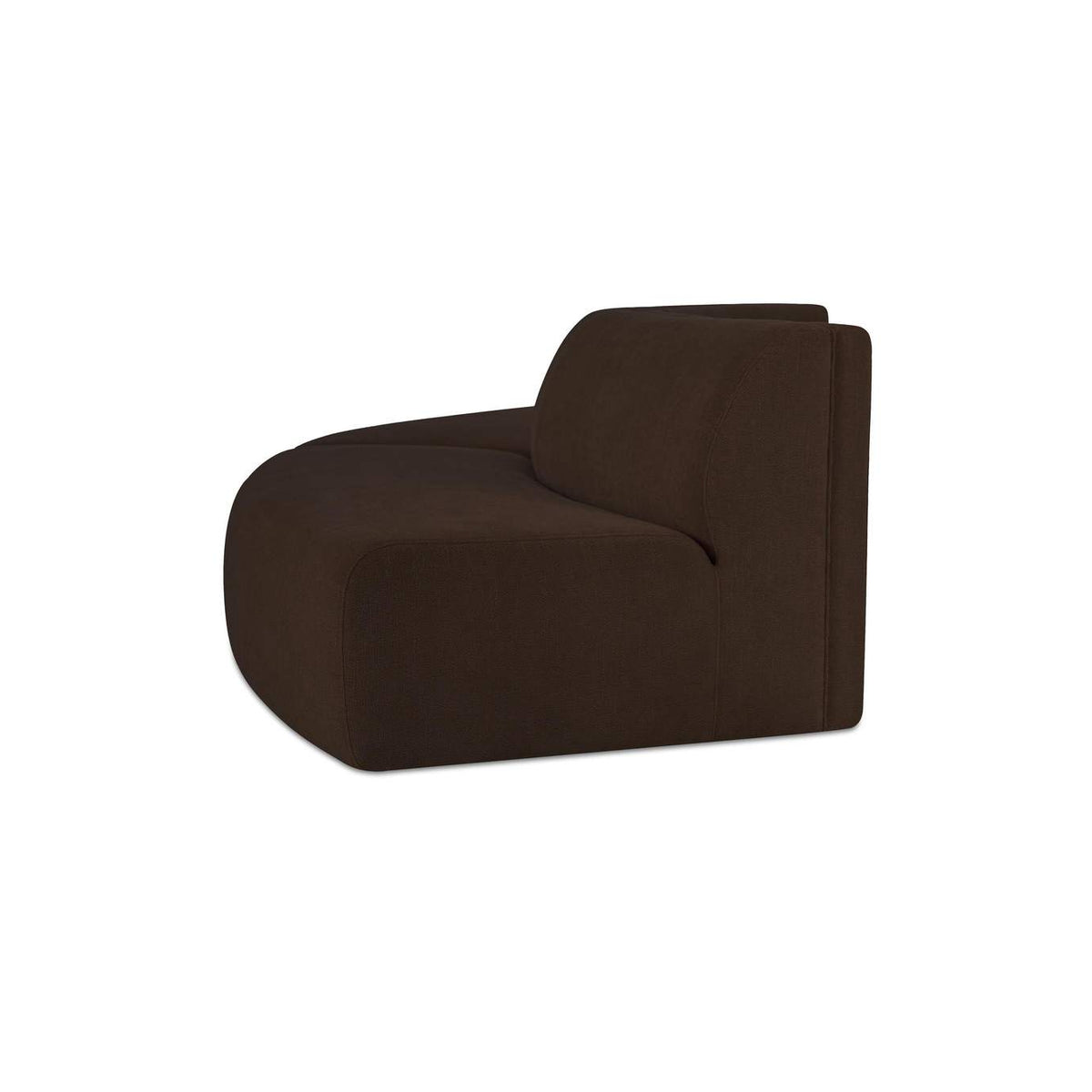 OA-1096-20 Naomi 2 Piece Convex Modular Sectional Dark Brown
