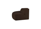 OA-1096-20 Naomi 2 Piece Convex Modular Sectional Dark Brown