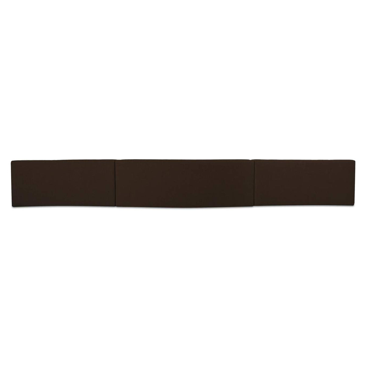 OA-1097-20 Naomi 3 Piece Wave Modular Sectional Dark Brown