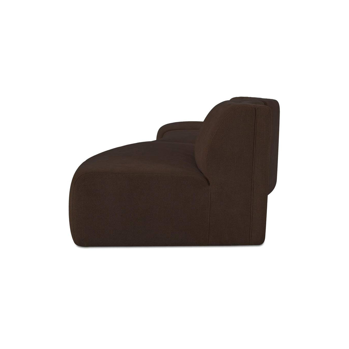 OA-1097-20 Naomi 3 Piece Wave Modular Sectional Dark Brown