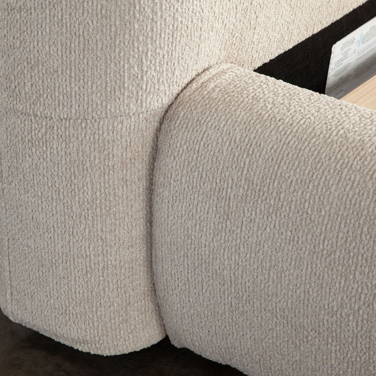 Ocean Bed with Mattress Platform in Birch Performance Fabric