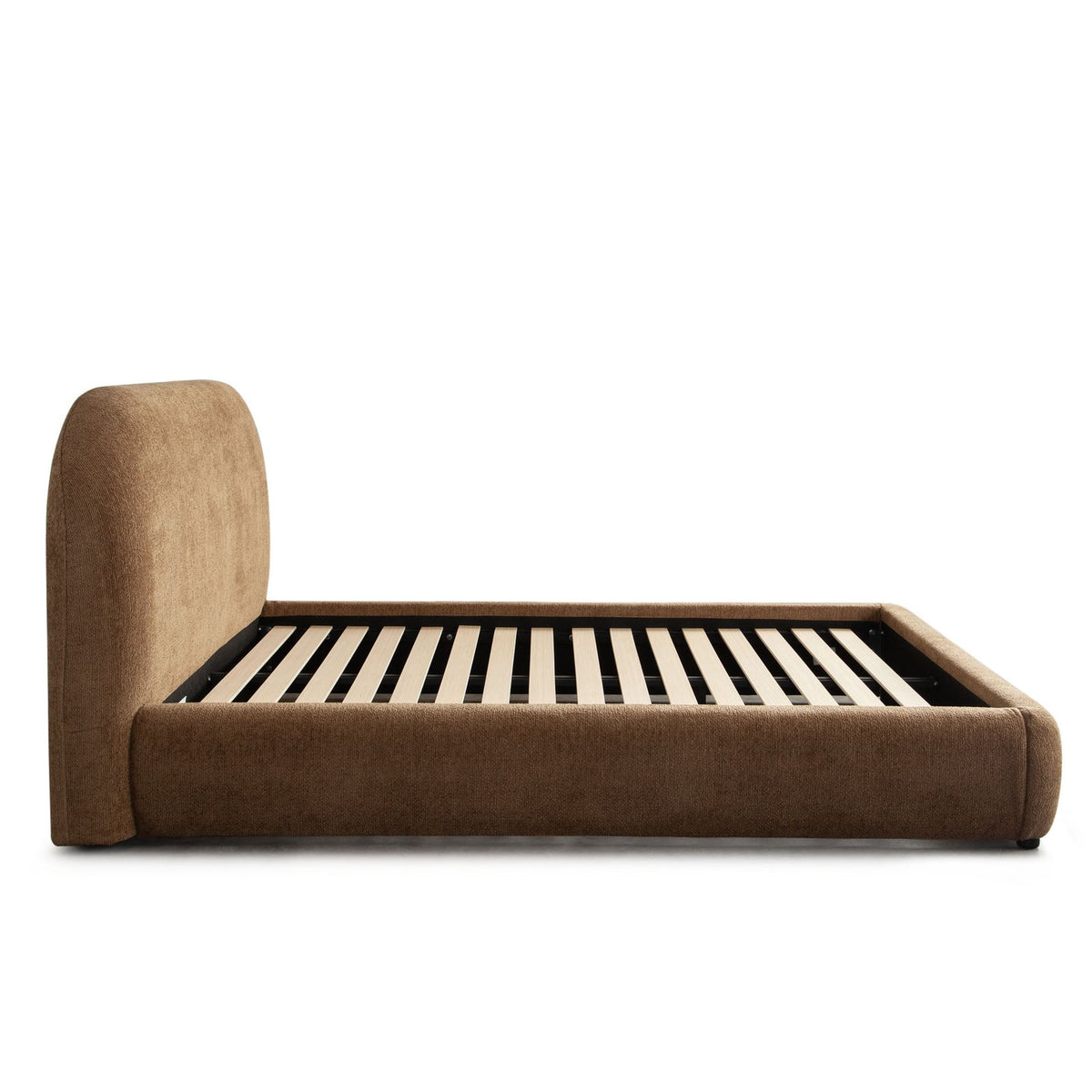 Ocean Bed with Mattress Platform in Dune Medal Bronze Performance Fabric