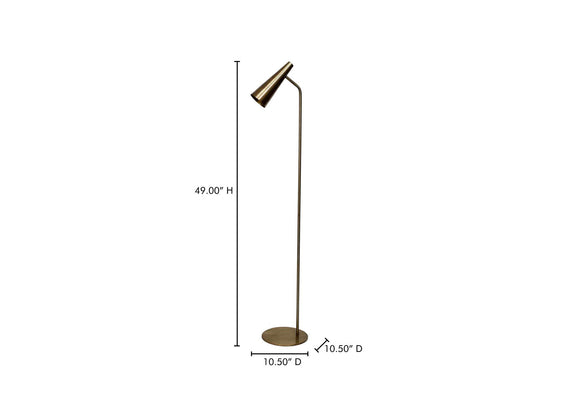 OD-1007-51 Trumpet Floor Lamp Gold