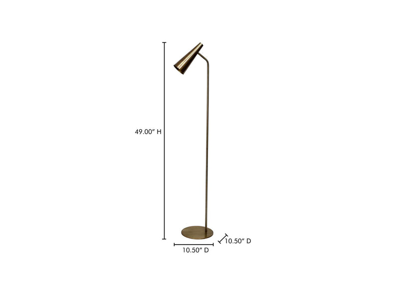 OD-1007-51 Trumpet Floor Lamp Gold