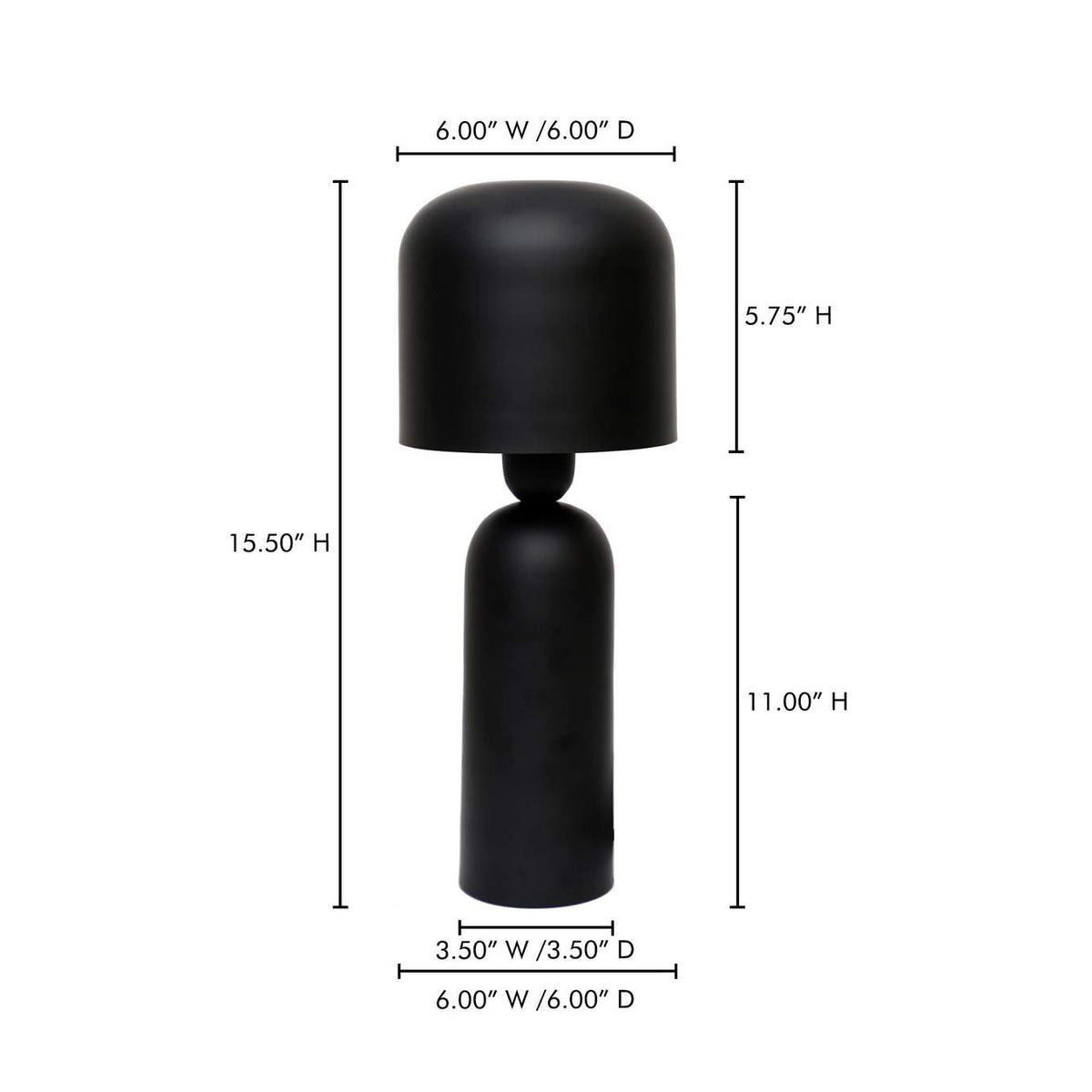 OD-1019-02 Echo Lamp Black
