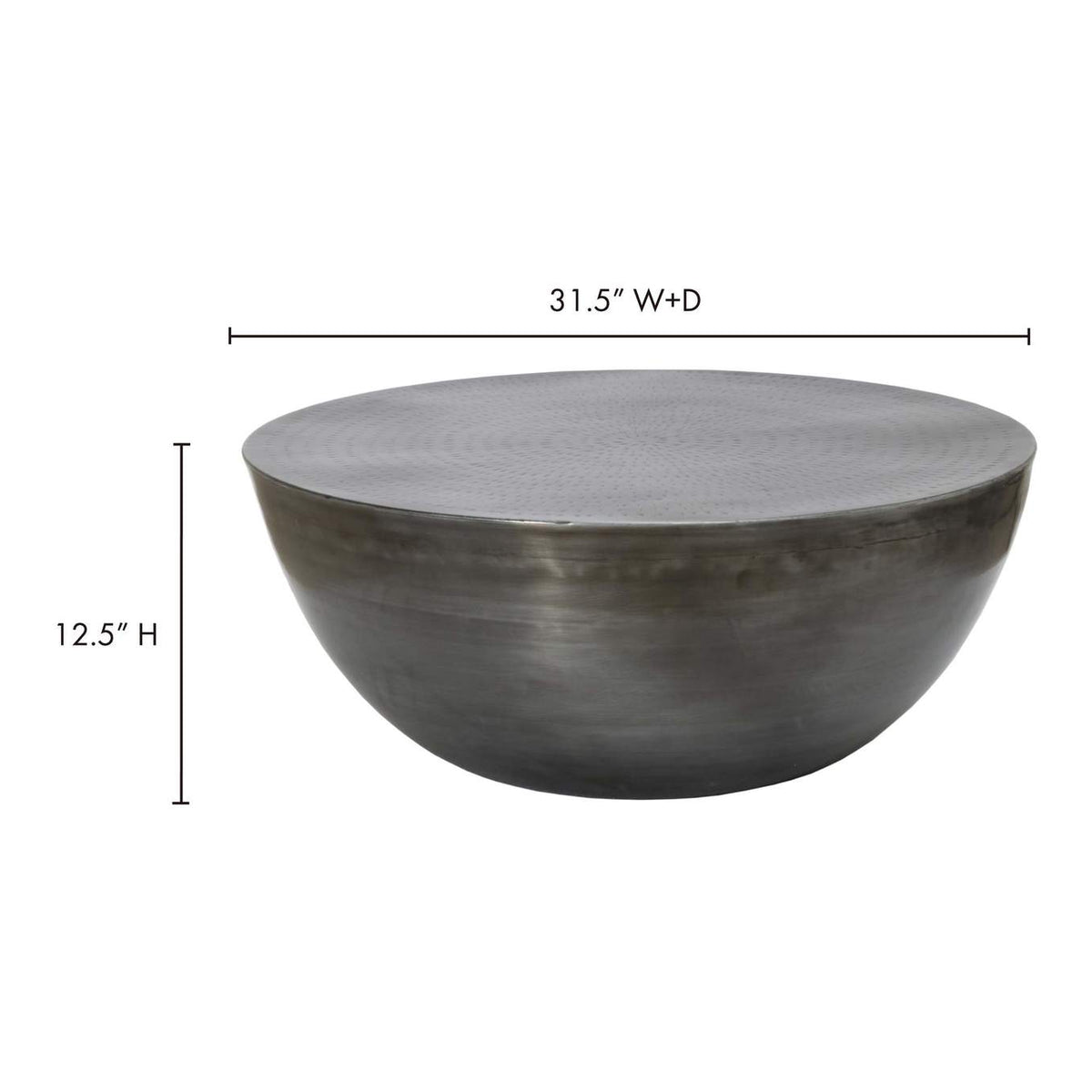 OT-1002-54 Conga Coffee Table Antique Zinc