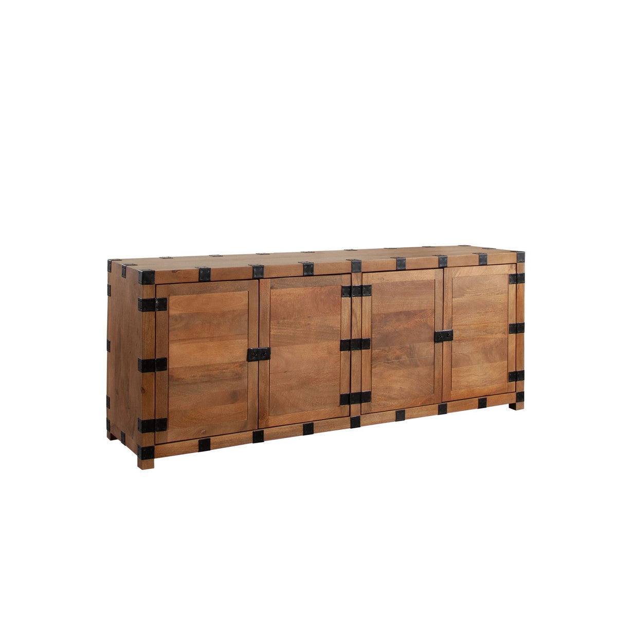 Oxford Solid Mango Wood 4-Door Sideboard