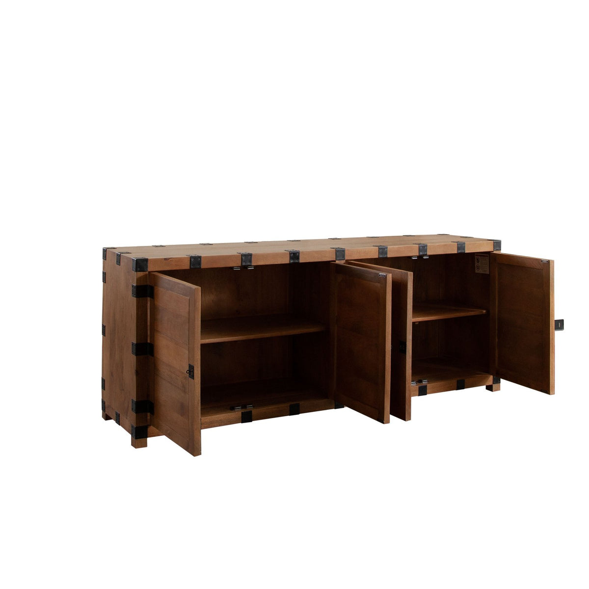 Oxford Solid Mango Wood 4-Door Sideboard