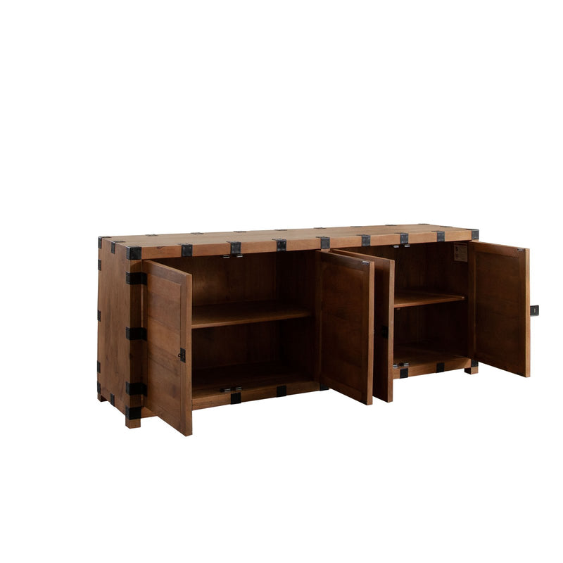 Oxford Solid Mango Wood 4-Door Sideboard