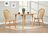DLU-820-LO-2 Sunset Trading Arrowback Dining Chair | Light Oak | Set of 2