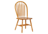 DLU-TDX3472-820-LO7PC Sunset Trading 7 Piece Drop Leaf Extendable Dining Set | Arrowback Chairs | Light Oak