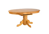 DLU-TBX4866-124S-LO5PC Sunset Trading 5 Piece Pedestal Butterfly Leaf Dining Set with Keyhole Chairs