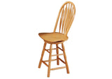 DLU-TBX4266CB-B24-LO5PC Sunset Trading 5 Piece Pedestal Butterfly Leaf Pub Table Set with Swivel Barstools