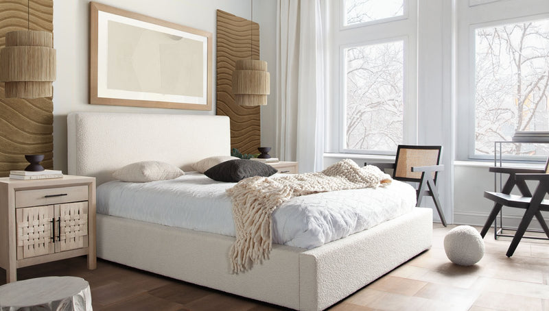 Palm Solid Mango Wood 2-Door, 1-Drawer End Table