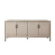 Palm Solid Mango Wood 4-Door Sideboard