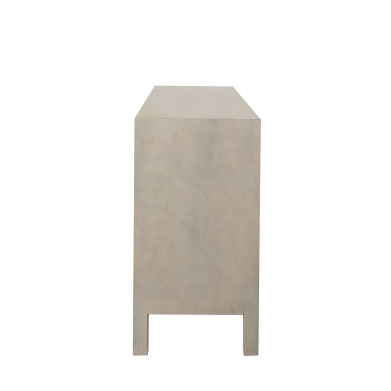 Palm Solid Mango Wood 4-Door Sideboard