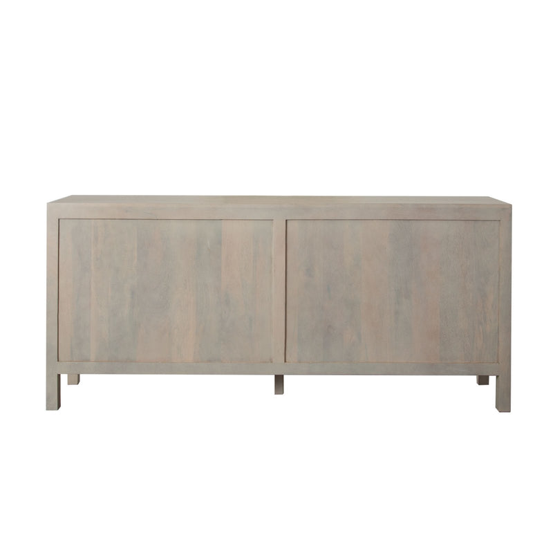 Palm Solid Mango Wood 4-Door Sideboard