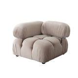 Paloma 5PC Modular 111 Inch Corner Sectional in Mink Tan Velvet