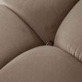 Paloma Armless Chair in Mink Tan Velvet