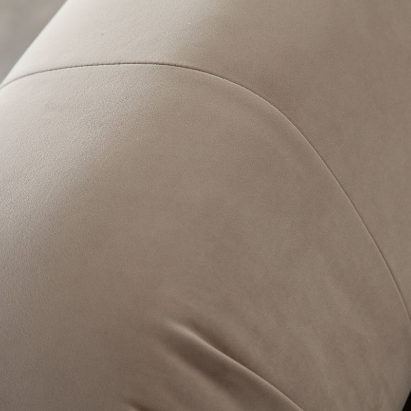 Paloma Armless Chair in Mink Tan Velvet