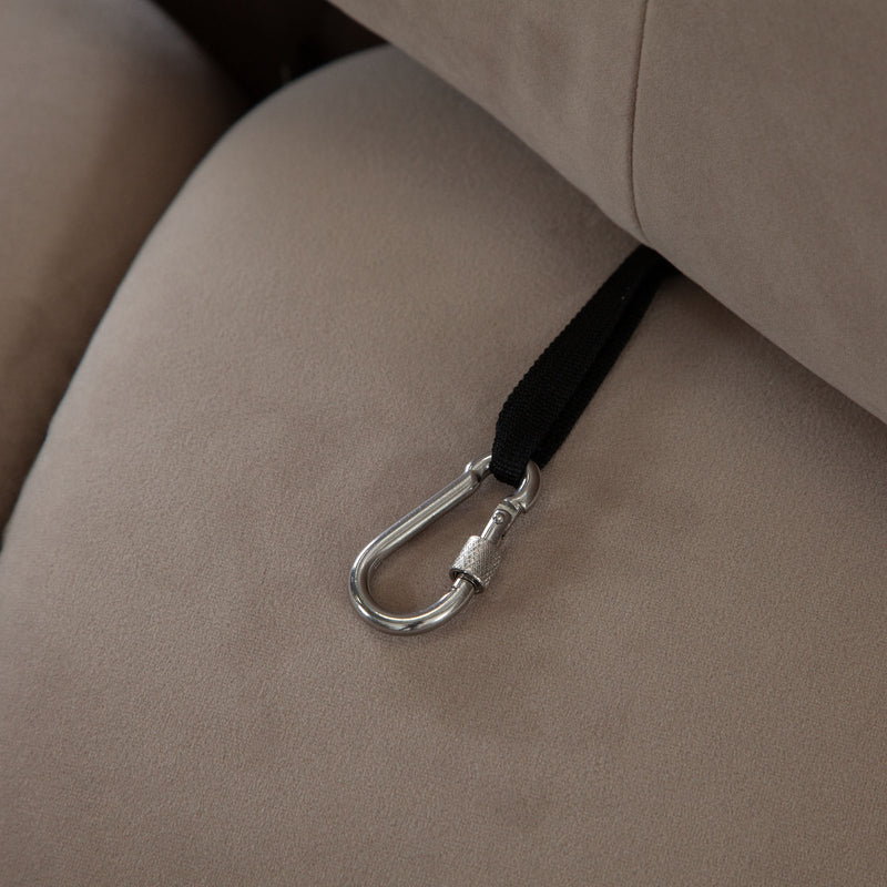 Paloma Armless Chair in Mink Tan Velvet