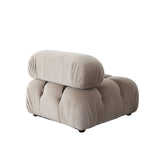 Paloma Armless Chair in Mink Tan Velvet