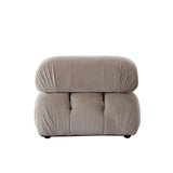 Paloma Armless Chair in Mink Tan Velvet