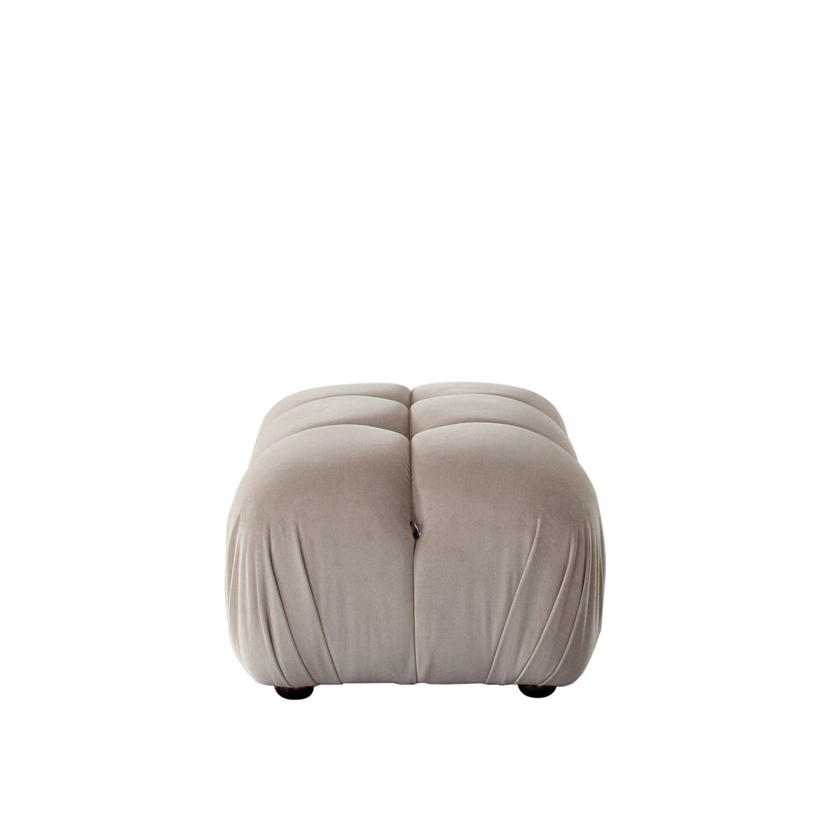 Paloma Rectangle Ottoman in Mink Tan Velvet