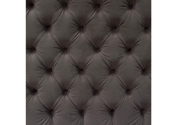 PARKAVESKEKBED Park Avenue Eastern King Tufted Bed With Vintage Wing In Smoke Grey Velvet