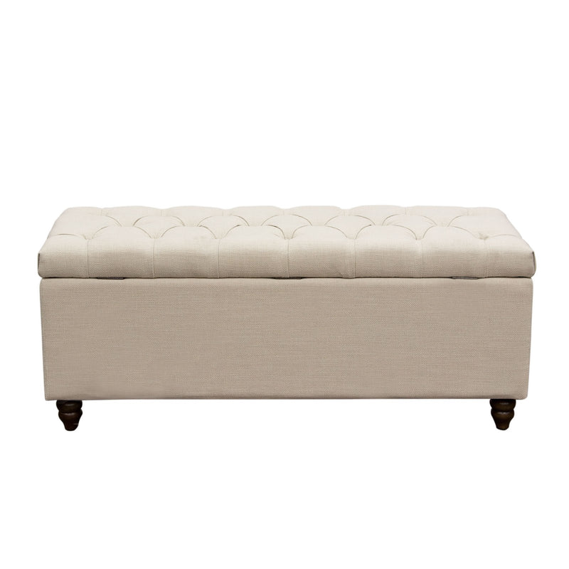 Park Ave Tufted Lift-Top Storage Trunk