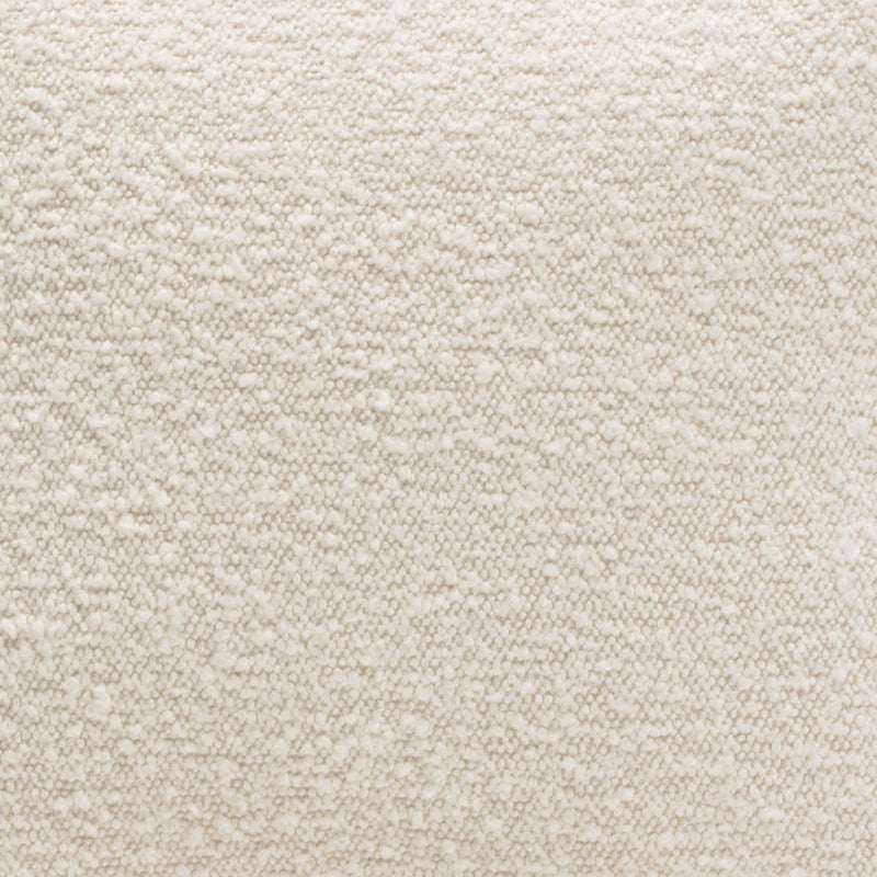 Pascal Swivel Chair in Bone Boucle Textured Fabric w/ Contoured Arms & Back