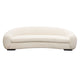 Pascal Sofa In Bone Boucle Textured Fabric W/ Contoured Arms & Back