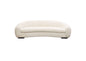 Pascal Sofa In Bone Boucle Textured Fabric W/ Contoured Arms & Back