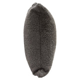 Set of (2) 16" Square Accent Pillows in Charcoal Boucle Textured Fabric