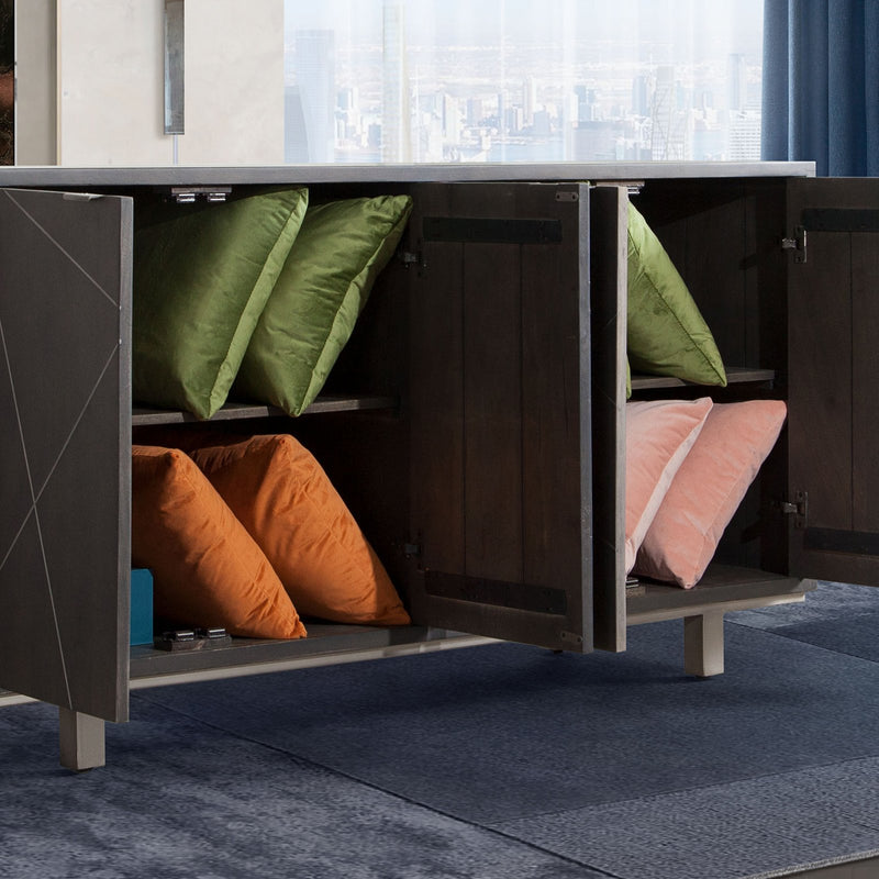 Set of (2) 16" Square Accent Pillows in Blush Pink Velvet