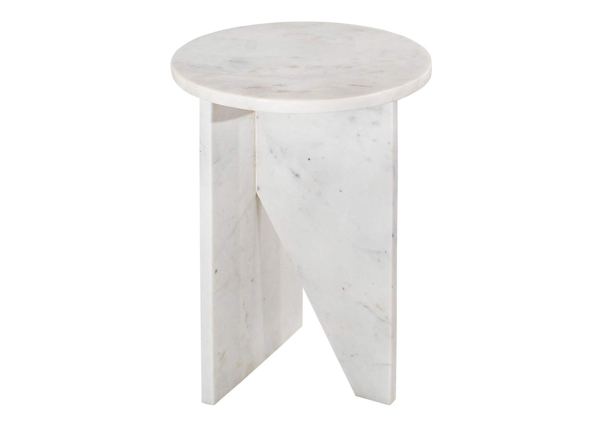 PJ-1021-18 Grace Accent Table White Marble