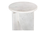 PJ-1021-18 Grace Accent Table White Marble