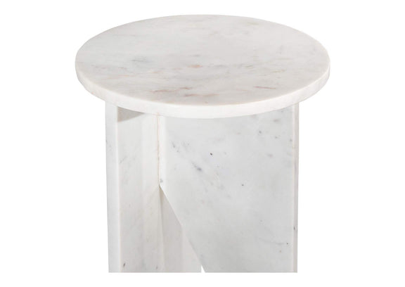 PJ-1021-18 Grace Accent Table White Marble