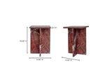 PJ-1024-06 Blair Accent Table Rosso Levanto Marble
