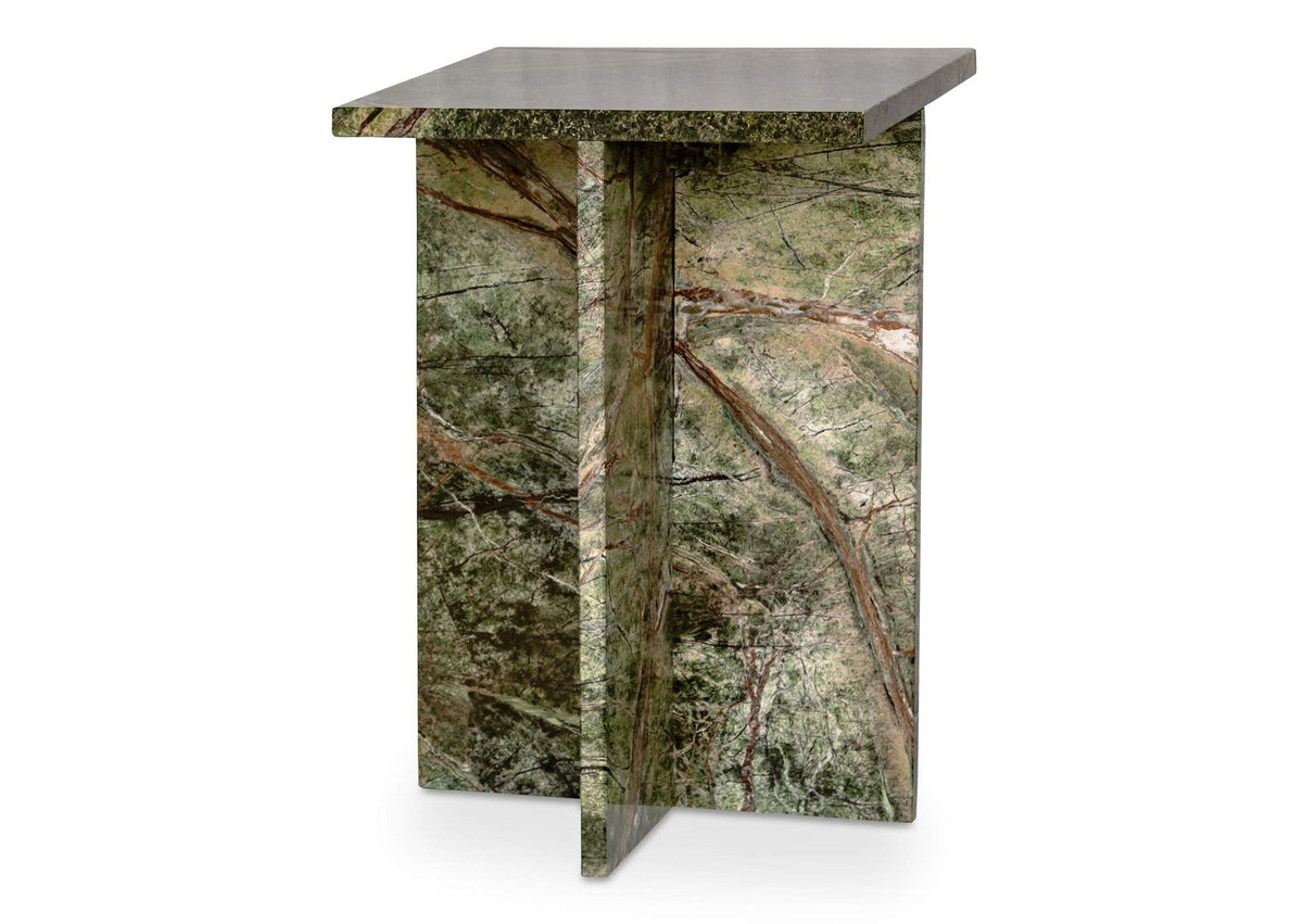 PJ-1024-27 Blair Accent Table Rainforest Green Marble