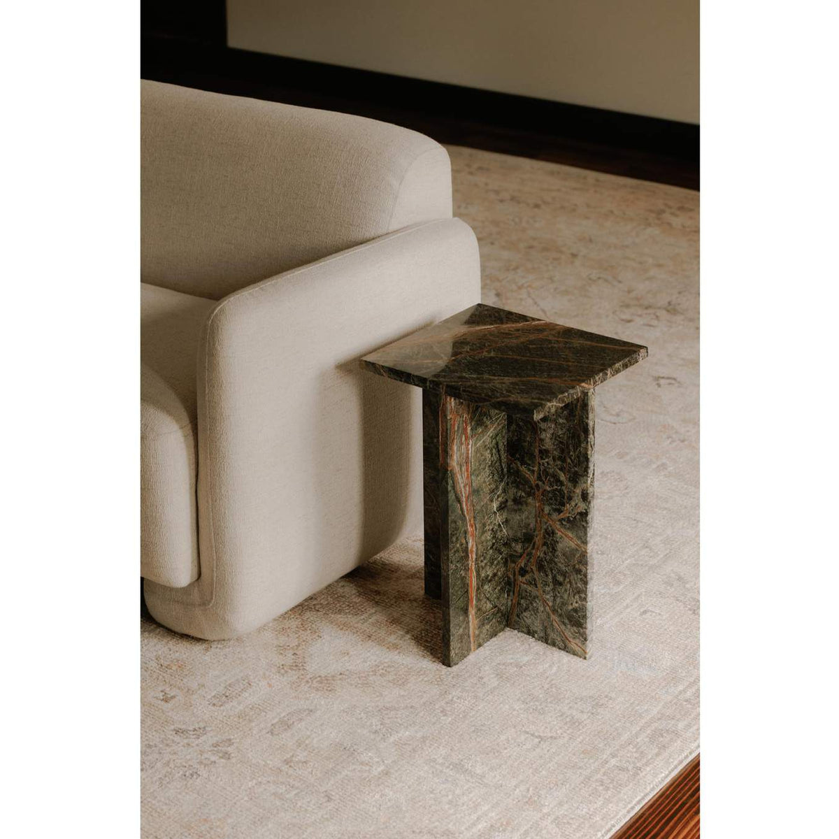 PJ-1024-27 Blair Accent Table Rainforest Green Marble