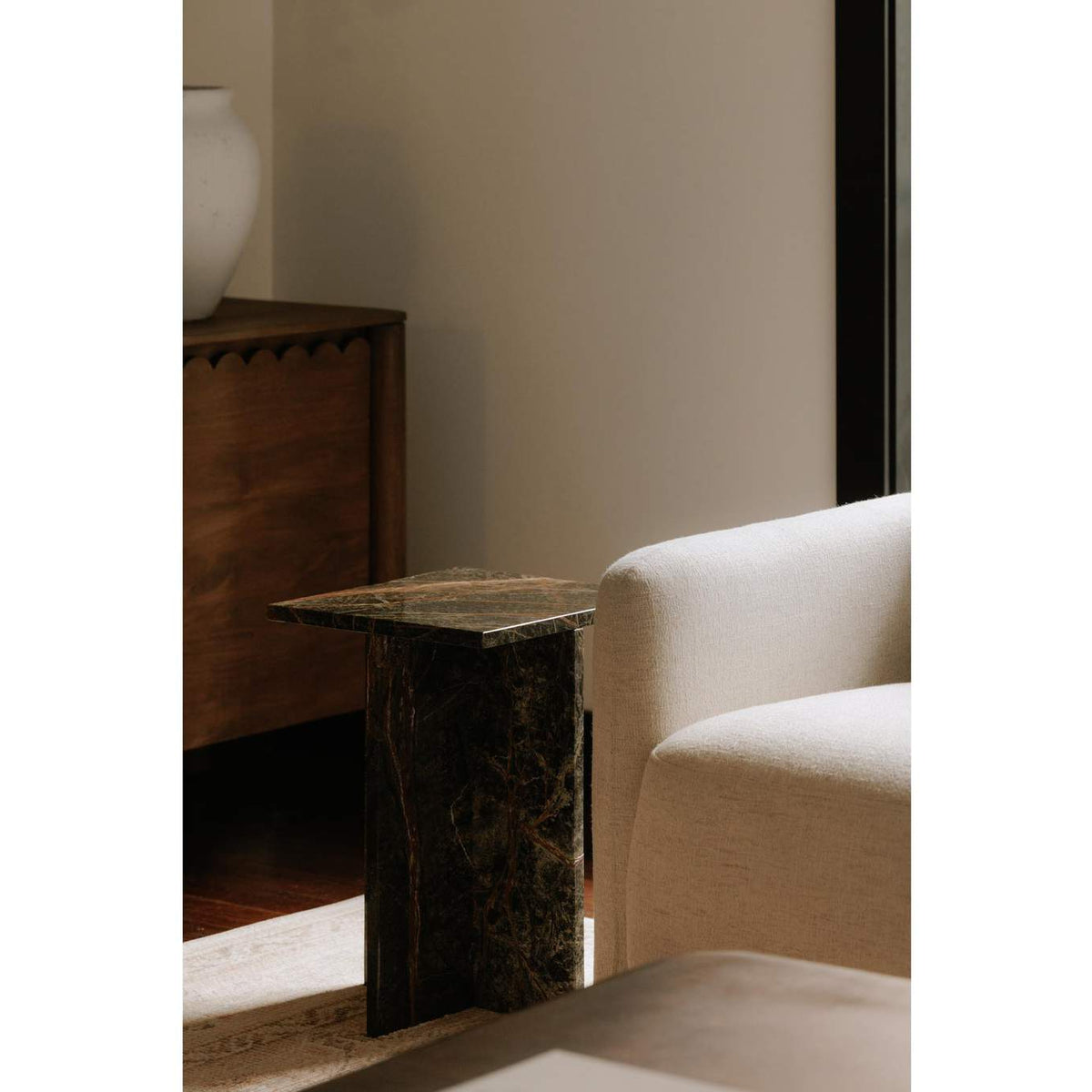 PJ-1024-27 Blair Accent Table Rainforest Green Marble